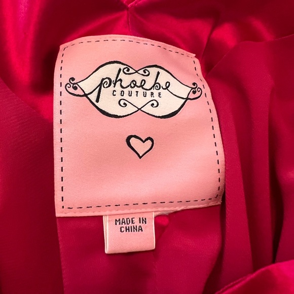 Size 12 Red silk party dress - Picture 5 of 7